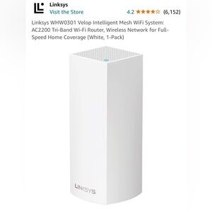 Linksys Velop Mesh WiFi WHW03